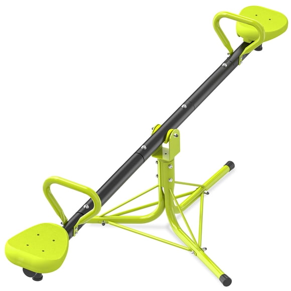 Seesaw Iyoyo Teeter Totter para niños al aire libre de 4 a 8 años, color verde claro