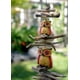 thumbnail image 3 of Wind Bell Cohasset Gifts 618 Twin Oscar Owl, madera flotante amarilla, 3 of 3