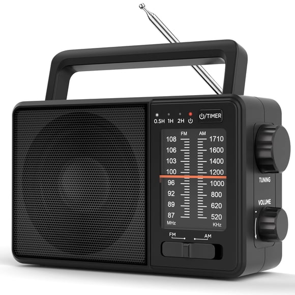 Radio DreamSky AM/FM con temporizador de apagado y batería USB‑C