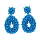 thumbnail image 1 of Pendientes Colgantes étnicos De Moda Para Regalo De Cumpleaños, Vacaciones, Fiesta, Color Azul, 1 of 3
