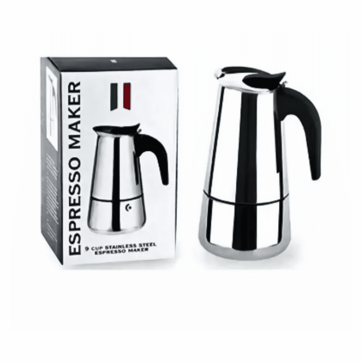 Genérico - Cafetera Italiana Acero Inoxidable Café Expresso 15 Oz