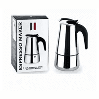 Genérico - Cafetera Italiana Acero Inoxidable Café Expresso 15 Oz