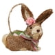 thumbnail image 1 of Adorno De Conejo De Paja De Pascua Cesta De Huevos Rellenos Conejito Para Escritorio De Vacaciones Hogar, 1 of 5