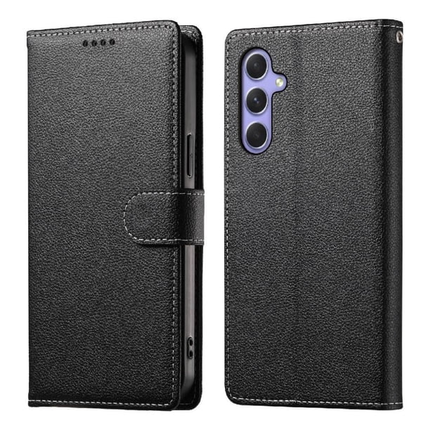 Funda para FOXDOCK Samsung Galaxy A55– Cuero Premium, 3 ranuras para tarjetas, Protección contra impactos