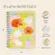 thumbnail image 5 of Cuaderno de espiral Papier B5 20 cm con diseño floral, 5 of 7