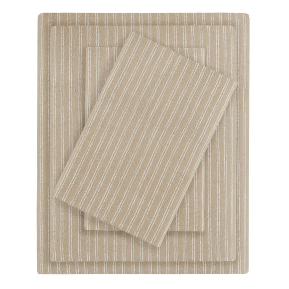 Sábanas de franela Sleep Philosophy True North Cal King Beige
