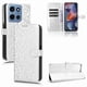 thumbnail image 2 of Funda Cartera Lunares Motorola Moto G 5G 2025 con Tarjetero, Correa y Soporte Plata, 2 of 6