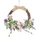 thumbnail image 3 of Guirnalda De Flores De Aro De Ratán Primavera Decoración De Guirnalda De Puerta Delantera Púrpura, 3 of 5