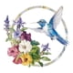 thumbnail image 4 of Arte De Pared De Colibrí, Regalo Moderno, Vívido, Redondo, De Metal, Para Patio, Cerca., 4 of 5