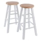 thumbnail image 1 of Juego de 2 piezas de taburetes Counter Stool Winsome Element, color natural y blanco, 24 cm, 1 of 4