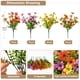 thumbnail image 3 of Flores artificiales ZFProcess, plantas artificiales para exteriores, 12 paquetes, 3 of 9
