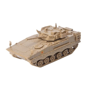 Magideal - 1:72 Modelo De 4D Rompecabezas En Miniatura Vehículos De Carro De Orugas Para Regalo Decoración De Mesa Recuerdo Educación Exhibición De Juguet Marrón