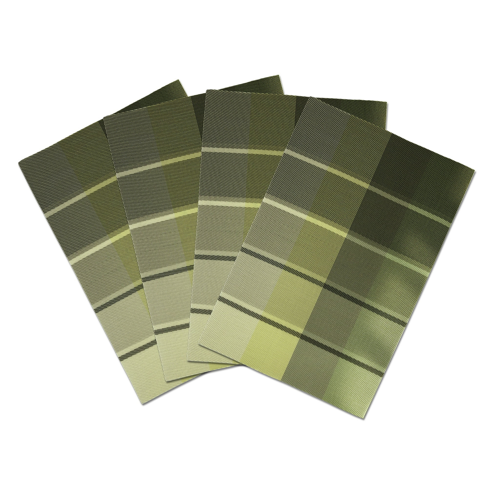 Mallorca - Set De Individuales Decorativo Merlin Verde 4 Piezas