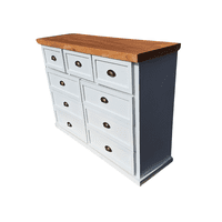 Casahoggar - Comoda Blanca Bicolor 120 Terracina