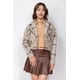 thumbnail image 1 of Chaqueta Casual Saronite Crop Beige/Marrón Mujer, 1 of 5