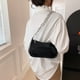 thumbnail image 4 of Bolso pequeño cuadrado con cremallera informal y contraste de moda de nueva tendencia, bolso de mano de cuero artificial sencillo, 4 of 5