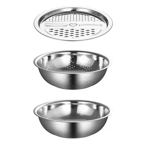 Bothyi - 3X Utensilios De Cocina Rallador Juliana Multifuncional Para Jengibre Frutas Verduras 26Cm