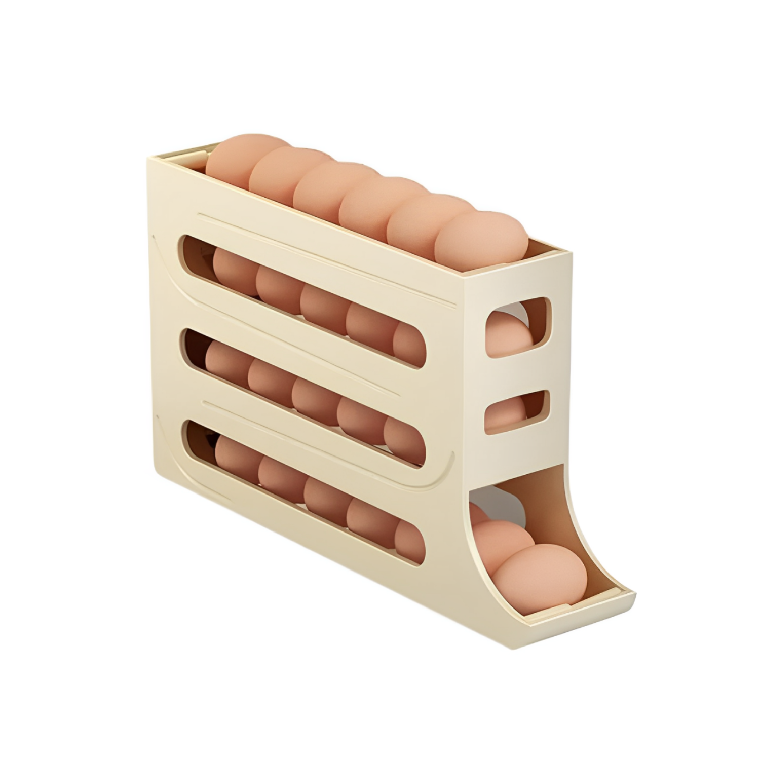 Importclick - Organizador Portahuevos 4 Niveles 30 Huevos 35,9X7 Cm