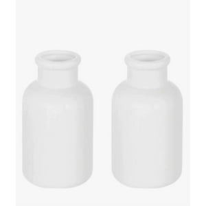 Atlas - Pack De 2 Floreros Blanco