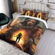 thumbnail image 3 of El Hombre del Norte Conjunto de sábanas temático, trío de piezas, cómodo y amigable con la piel, diseño único, regalo de decoración para el hogar para familiares, amigos y fans,135cm *200cm, 3 of 6