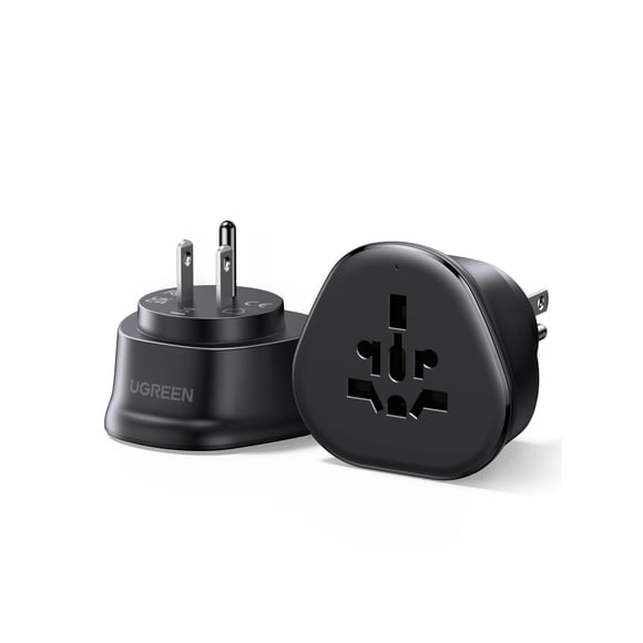 Adaptador de viaje UGREEN enchufe estadounidense tipo B para más de 200 países