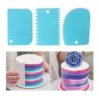 Genérico - Set 3 Espátulas Texturizadoras Para Tortas Repostería Cocina