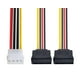 thumbnail image 4 of Cable Adaptador Splitter Molex 2x1 Sata Disco Pc Ssd Notebook Hembra Macho multicolor, 4 of 8