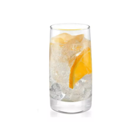 Genérico - Set 6 Vasos Altos 388Cc Toledo Vidrio Cristar Mojitos Bebida Transparente