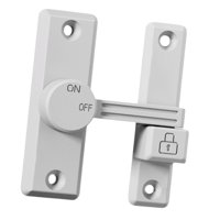 Magideal - Pestillo De Puerta, Fácil De Instalar, Pestillo De Bloqueo, Pestillo Abatible, Pestillo Deslizante Para Baño, Granero, Puerta Corredera, Jardín, Garaj Blanco