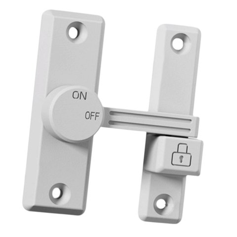 Magideal - Pestillo De Puerta, Fácil De Instalar, Pestillo De Bloqueo, Pestillo Abatible, Pestillo Deslizante Para Baño, Granero, Puerta Corredera, Jardín, Garaj Blanco