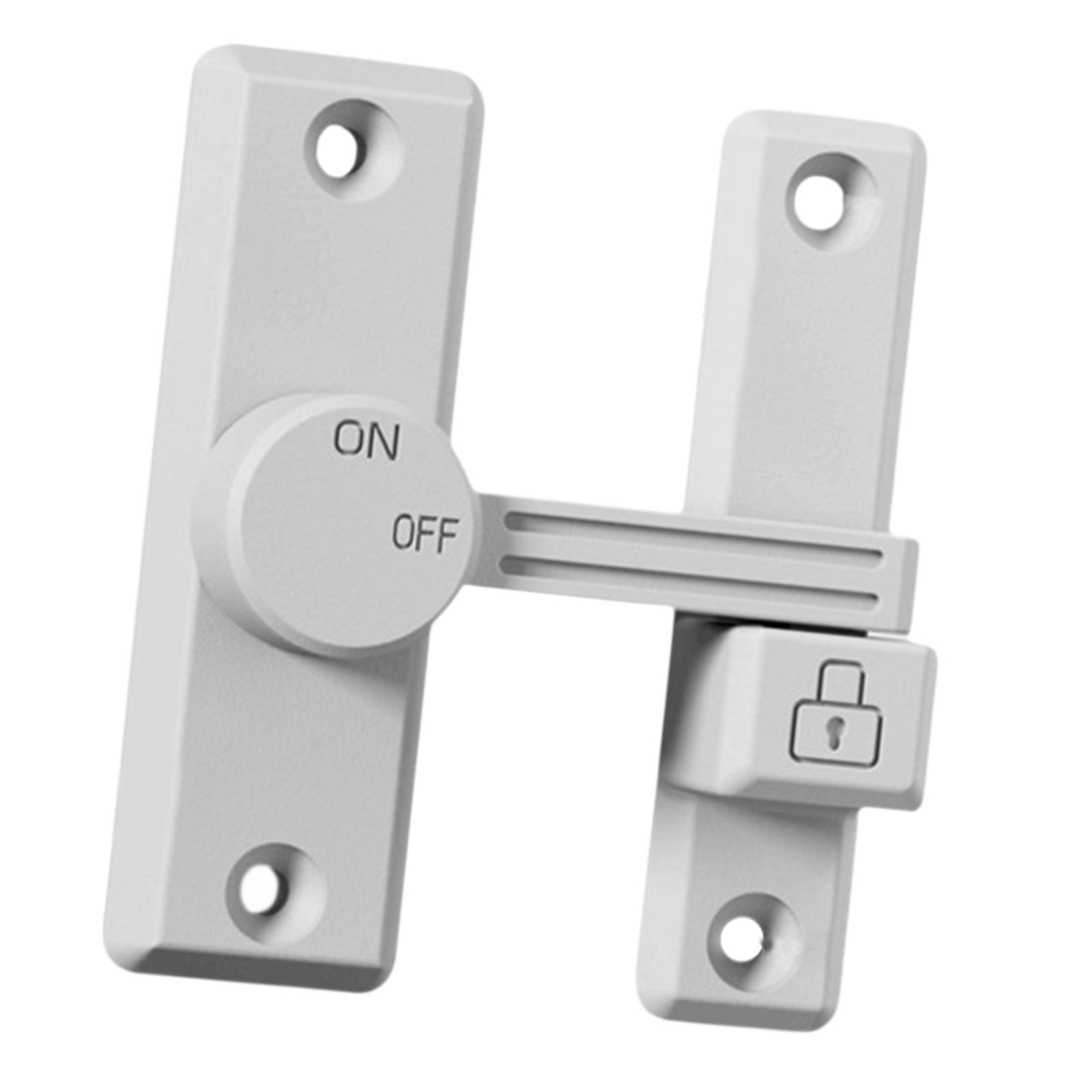 Magideal - Pestillo De Puerta, Fácil De Instalar, Pestillo De Bloqueo, Pestillo Abatible, Pestillo Deslizante Para Baño, Granero, Puerta Corredera, Jardín, Garaj Blanco