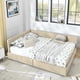 thumbnail image 2 of Queen Size Storage Upholstered Tufted Bed Frame, Sofa Bed Frame with Comfortable Backrest and Armrests, Queen Size Bed for Bedroom, Living Room,Velvet, BEIGE(85.5''*64.5''*29.5''), 2 of 3