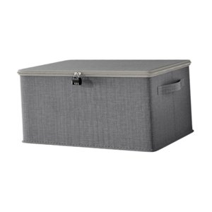 Bothyi - Caja De Almacenamiento Plegable Decorativa Con Cerradura Para Sala De Juegos, Dormitorio, Guardería, 38 Cm X 26 Cm X 15 Cm