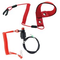 Magideal - Motor Fueraborda De Barco, Interruptor De Parada De Parada De Seguridad, Cordón De Sujeción, Accesorios De Motocicleta, Para Atv, Barco, ,