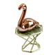 thumbnail image 3 of Estatuillas De Animales Escultura Mueble De TV Estatua De Cerámica Flamenco De Oro Rosa, 3 of 5