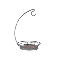 Magideal - Cesta De Fruta De Hierro Con Colgador De De Plátano, Cesta , Cesta De Verduras, Soporte De Fruta, Soporte De Plátano, Soporte De Mostrador