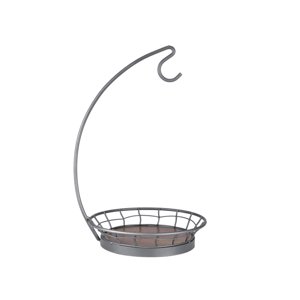 Magideal - Cesta De Fruta De Hierro Con Colgador De De Plátano, Cesta , Cesta De Verduras, Soporte De Fruta, Soporte De Plátano, Soporte De Mostrador
