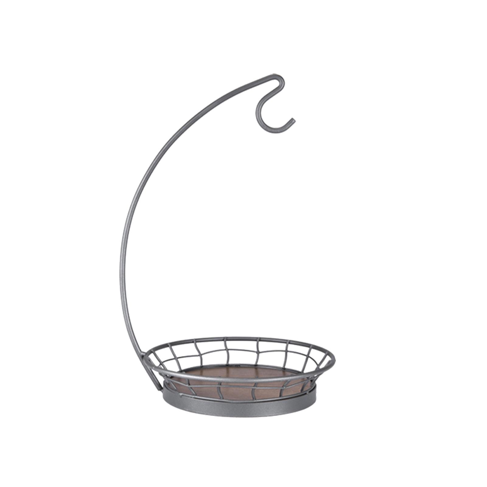 Magideal - Cesta De Fruta De Hierro Con Colgador De De Plátano, Cesta , Cesta De Verduras, Soporte De Fruta, Soporte De Plátano, Soporte De Mostrador