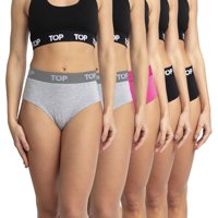 Top - Calzón Hikini Algodón Con Elástico Pack 5 C1