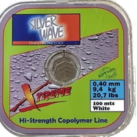 Silver Wave - Nylon Transparente Blanco 0,40Mm Resist9,4Kg Bobina100Mt
