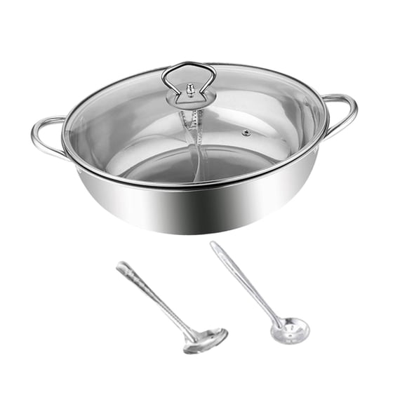 Olla Caliente Shabu Shabu Con Tapas, Utensilios De Cocina, Utensilios De Cocina Para Acampar, Viajar, Familia, 36cm
