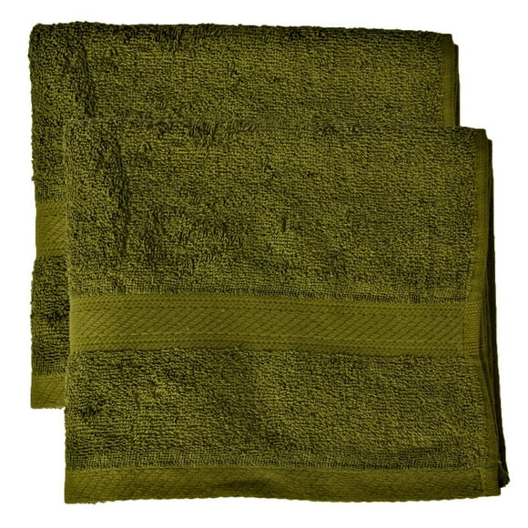 Set 2 Toallas Algodon Verde