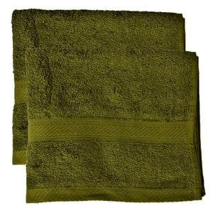 Set 2 Toallas Algodon Masel Verde