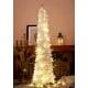 thumbnail image 1 of Árbol de Navidad HMASYO desplegable de 1,5 m con luces temporizadoras, color blanco, 1 of 9