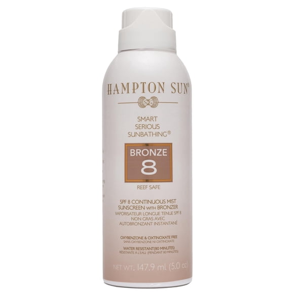 Protector solar Hampton Sun SPF 8 Bronze Continuous Mist 150 ml
