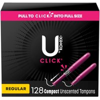 U By Kotex - Tampones U De Kotex Click Compact Regular 128 Unidades