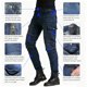 thumbnail image 4 of Pantalones de Motocicleta VNFOX CE Nivel 2 Armadura Azul, 4 of 6