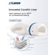 thumbnail image 2 of Guantes de horno LANON de silicona líquida resistentes al calor, blancos, L, 2 of 8