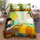 thumbnail image 1 of F Is For Family Characters At Dinner Table Quilt Duvet Cover Set Bedroom Decor3-Piece Bedding Set, 1 of 5