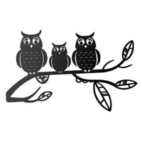 Bothyi - Búhos Decoración De Arte De Pared De Metal Decoración De Pared De Hierro Para Centro De Mesa De Oficina De Jardín